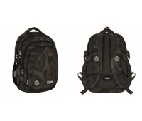 PLECAK 4-KOM.STRIGHT BP-04 GEOMETRIC GREY mkmp, Plecaki, Tekstylia
