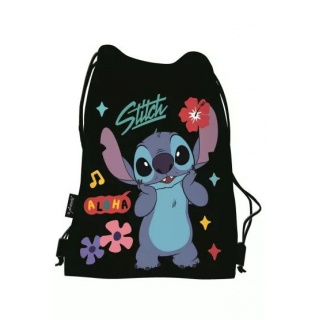 WOREK NA OBUWIE STITCH BLACK ALOHA mkmp, Worki, Tekstylia