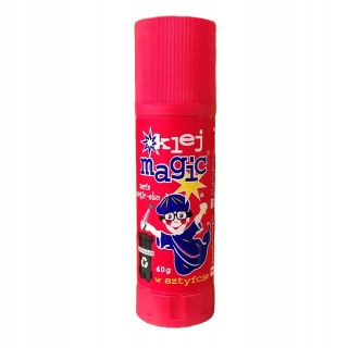 KLEJ MAGIC W SZTYFCIE CZERWONY EKO 40gr. /12/, Kleje, Galanteria biurowa