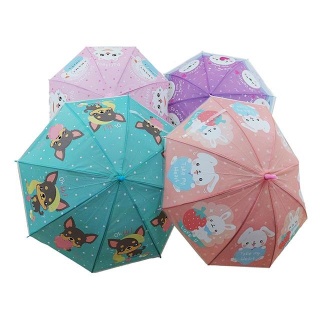 Parasol dziecięcy Pluszaczki, 4 kol. 50cm (Panel), Akcesoria przeciwdeszczowe, Zabawki