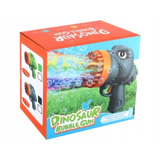 Pistolet na bańki DINO, 19x10x18cm, Bańki i akcesoria do baniek, Zabawki