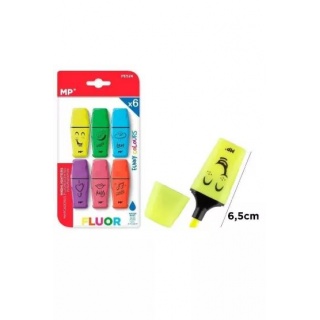 ZAKREŚLACZ FLUORESCENCYJNY MINI 1,0/4,0 MM MP /6/, Zakreślacze, Art. do pisania i korygowania