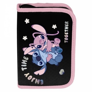 PIÓRNIK BEZ WYPOSAŻENIA STITCH DS25AA-P001BW, Piórniki, Tekstylia