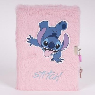 PAMIĘTNIK PLUSZOWY STITCH DS25LI-3677, Pamiętniki, Zeszyty i bloki