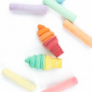 KREDA JUMBO LODY WŁOSKIE 8 KOL.KIDEA, Kredki ołówkowe, Plastyka
