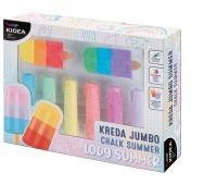 KREDA JUMBO SUMMER 8 KOL.KIDEA, Kredki ołówkowe, Plastyka