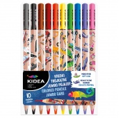 KREDKI TRÓJKĄTNE JUMBO POJAZDY 10 KOL.KIDEA