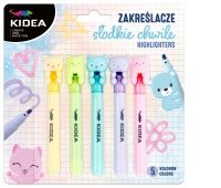 ZAKREŚLACZE SŁODKIE CHWILE 5 KOL.KIDEA