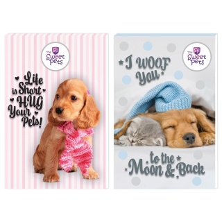 NOTES A7 30K.THE SWEET PETS, Notesy szkolne, Zeszyty i bloki