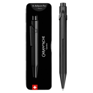 Długopis CARAN D'ACHE 849 XL, Black Code, czarny, Długopisy, Artykuły do pisania i korygowania