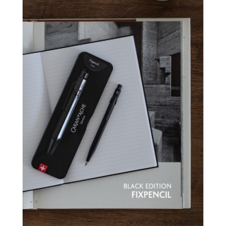 Ołówek CARAN D'ACHE Fixpencil, Black Code, 2mm, czarny, Ołówki, Artykuły do pisania i korygowania