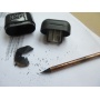 Zestaw szkolny KEYROAD Black Pencil Set, 2x czarny oł&oacute;wek + gumka + temper&oacute;wka, blister, czarny, Plastyka, Artykuły szkolne