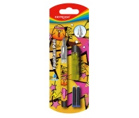 Fountain pen KEYROAD, 2 cartridges, blister, color mix