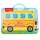 Zestaw artystyczny dla dzieci KEYROAD, 54 elementy, pudełko z rączką, autobus