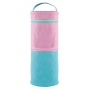Pencil case KEYROAD, tube, double lock, handle, color mix