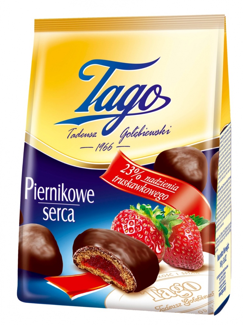 Piernik TAGO, truskawka, 160g, Ciastka, Artykuły spożywcze