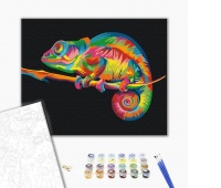 Malowanie po numerach BRUSHME, 40x50 cm, tęczowy kameleon, 1 szt., w pudełku, Produkty kreatywne, Artykuły szkolne