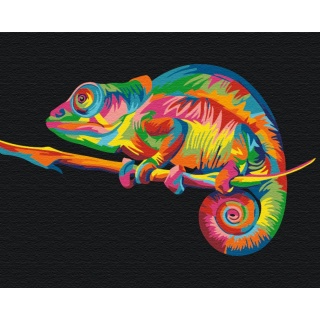 Malowanie po numerach BRUSHME, 40x50 cm, tęczowy kameleon, 1 szt., w pudełku, Produkty kreatywne, Artykuły szkolne