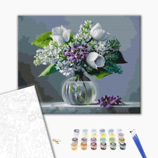 Malowanie po numerach BRUSHME, 40x50 cm, wiosenna radość, 1 szt., w pudełku, Produkty kreatywne, Artykuły szkolne