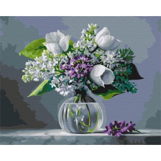Malowanie po numerach BRUSHME, 40x50 cm, wiosenna radość, 1 szt., w pudełku, Produkty kreatywne, Artykuły szkolne