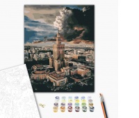 Malowanie po numerach BRUSHME, 40x50 cm, centrum Warszawy, 1 szt., w pudełku, Produkty kreatywne, Artykuły szkolne