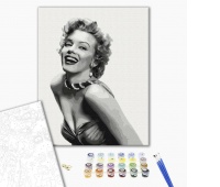 Malowanie po numerach BRUSHME, 40x50 cm, niezapomniana Monroe, 1 szt., w pudełku, Produkty kreatywne, Artykuły szkolne