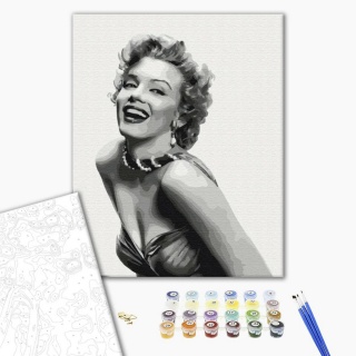 Malowanie po numerach BRUSHME, 40x50 cm, niezapomniana Monroe, 1 szt., w pudełku, Produkty kreatywne, Artykuły szkolne