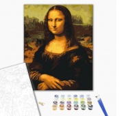 Malowanie po numerach BRUSHME, 40x50 cm, Mona Lisa, 1 szt., w pudełku, Produkty kreatywne, Artykuły szkolne