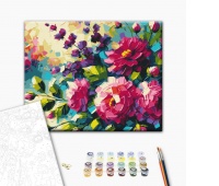 Malowanie po numerach BRUSHME, 40x50 cm, kwiaty lata, 1 szt., w pudełku, Produkty kreatywne, Artykuły szkolne