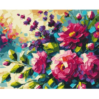 Malowanie po numerach BRUSHME, 40x50 cm, kwiaty lata, 1 szt., w pudełku, Produkty kreatywne, Artykuły szkolne
