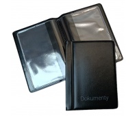 OKŁADKA NA DOKUMENTY MINI STANDARD CZARNY, Okładki i etui, Galanteria biurowa