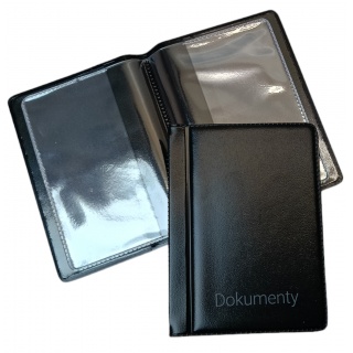 OKŁADKA NA DOKUMENTY MINI STANDARD CZARNY, Okładki i etui, Galanteria biurowa