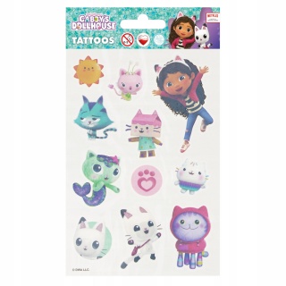 TATUAŻ GABBY'S DOLLHAUSE 100X190 S-BOO, Naklejki, Art. kreatywne