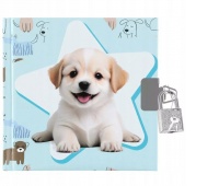 PAMIĘTNIK ZAMYKANY 135X135 CUTIES DOGGY 6791