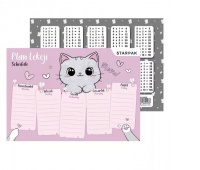 PLAN LEKCJI + TABLICZKA MNOŻENIA A5 KITTY /25/