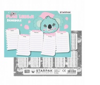 PLAN LEKCJI + TABLICZKA MNOŻENIA A5 KOALA /25/