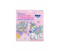 KSIĄŻECZKA Z MOZAIKAMI UNICORN 9786, Zestawy kreatywne, Art. kreatywne