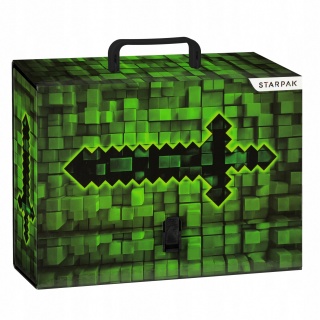 TECZKA Z RĄCZKĄ A4/95MM PIXEL GAME, Teczki przestrzenne, Organizacja dokumentów