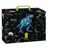 TECZKA Z RĄCZKĄ A4/95MM DINO GLOW, Teczki przestrzenne, Organizacja dokumentów