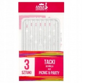 AZ TACKI ALUMINIOWE DO GRILA 34,5x22,5cm.3szt.