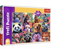 Puzzle 300 - Zabawne portrety zwierząt !!, 300 elementów, Puzzle
