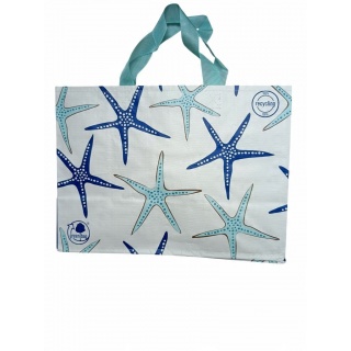 TORBA LAMINOWANA PP ROZGWIAZDY 34x26x16, Torby ozdobne, Art. dekoracyjne i prezentowe