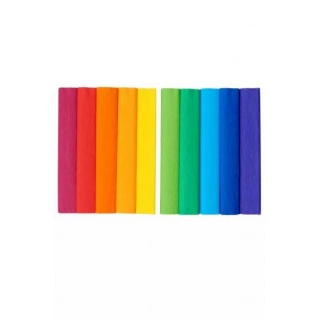 BIBUŁA MARSZCZONA TOP CREATINIO 25x200 MAŁY MIX/10, Bibuła, krepina, Plastyka