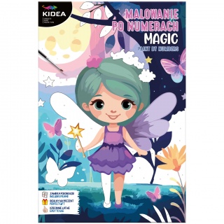 OBRAZ MALOWANIE PO NUMERACH MAGIC KIDEA, Zestawy kreatywne, Art. kreatywne