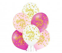BALONY D11 Baby Girl Dots 1C5S 6szt.