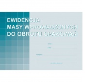 EWIDENCJA MASY WPROWADZONYCH DO OBR.OPAKOWAŃ A4