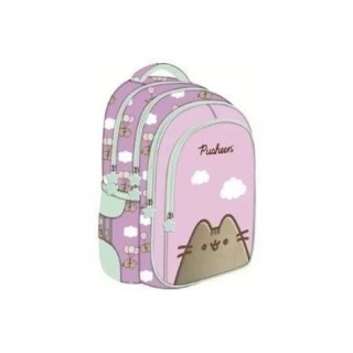 PLECAK 4-KOMOROWY BPL-58 PUSHEEN VIOLET mkmp, Plecaki, Tekstylia
