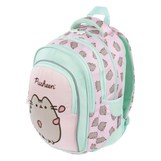PLECAK 4-KOMOROWY BPL-58 PUSHEEN PINK mkmp, Plecaki, Tekstylia
