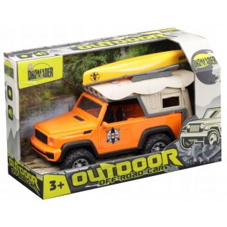 JEEP NA BATERIE Z KAJAKIEM W PUDEŁKU 0195, Pojazdy, Zabawki
