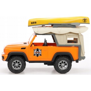 JEEP NA BATERIE Z KAJAKIEM W PUDEŁKU 0195, Pojazdy, Zabawki